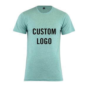 T-shirt de sport à col rond pour homme, personnalisé, en mélange de polyester et de coton écologique, toucher premium, vêtement décontracté - Product Image 3