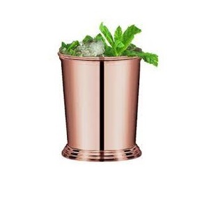 Alta calidad nuevo diseño indio 304 Acero inoxidable Moscow Mule Mint Julep Mojito Cup latón espejo plata respetuoso con el medio ambiente tazas de fiesta - Product Image 5