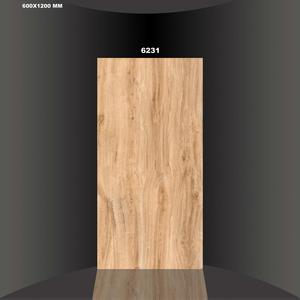 Carrelage de sol en céramique émaillée classique moderne Murs intérieurs Salles de bains Utilisation extérieure Aspect bois 600x1200mm - Product Image 2