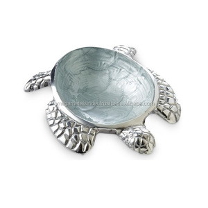 Personalizado precio bajo de la fábrica de metal flor esmalte para ensalada con asas para martillar cuencos - Product Image 2