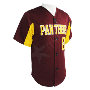 Nueva Llegada, Jersey de Béisbol Azul 100% Poliéster, Ropa Deportiva Transpirable Antibacteriana, Patrón de Sublimación Personalizado, Talla Grande - Product Image 6