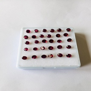 Granate Rodolita de Grado AAA, Rojo Natural, Certificado por IGI, 5x5 mm, 100 Quilates, Accesorios de Joyería - Product Image 2