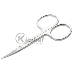 Tijeras para manicura con logotipo personalizado, hoja recta y curva, herramienta de belleza de acero inoxidable - Product Image 1