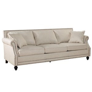 Funda de Sofá Cama Seccional de Tres Plazas de Diseño Industrial en Cuero PU Económico para Sala de Estar, Muebles Cómodos - Product Image 1