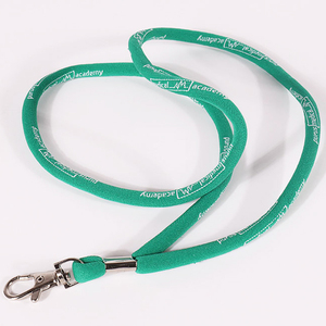 Guangzhou Usine Offre Spéciale Polyester Jacquard <span class=keywords><strong>Cordon</strong></span> Rond Tissé Courroie De <span class=keywords><strong>Cou</strong></span> Personnalisé Collier <span class=keywords><strong>Cordon</strong></span> Corde Lanière - Product Image 2