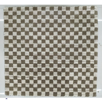 Maßgefertigter 2 Meter 100% Woll-Quadrat-Teppich, Plüsch-Patchwork, Handgewebter Flachwebteppich, Rutschfest, Haustierfreundlich, für Wohnzimmer und Zuhause