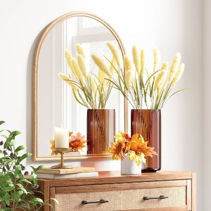 Hot Bán Phong Cách Châu Âu Đơn Giản Tối Giản Thường Vụ Gương Bảng Nhỏ Gương Tre Mây Khung Trang Điểm Thủ Công Gương - Product Image 5