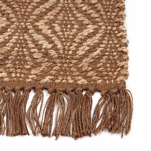 Customizable <b>Rustic</b> 100% Natural Wool Jute Rug Carpet Beautiful New Design Handwoven Hand Braided for Room or <b>Door</b> - Product Image 2