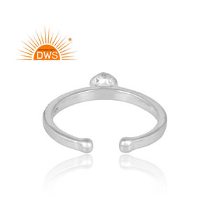 Anillo ajustable de Plata de Ley 925 con gema de ópalo, joyería Natural etíope - Product Image 4