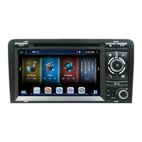 Écran tactile 7 pouces Android 12 Caméra embarquée GPS avec image de recul sans fil Électronique automobile Lecteur DVD de voiture pour Audi A3 avec DVD