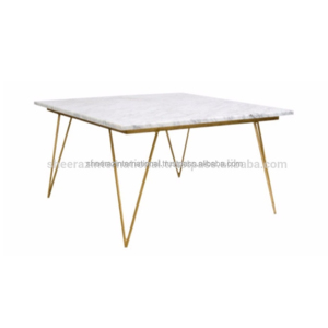 Modern Home Living Room Furniture Hot Sale Stainless Steel and Iron Metal Design High Fashion <b>Coffee</b> <b>Table</b> for Kitchen Use - Product Image 4