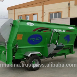 Comederos de ensilaje para ganado, mezclador de alimentación Horizontal con celda de carga Digital 16m3 - Product Image 2