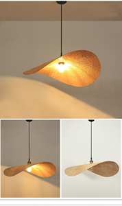 Top Quality Lighting Manufacturer Bamboo Lampshades/ Handmade Bamboo <b>Lamp</b> With Fan Shape for Living Room Decoration - Product Image 4