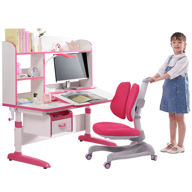 wood adjustable foldable ergonomic study oversized desk chair for kids