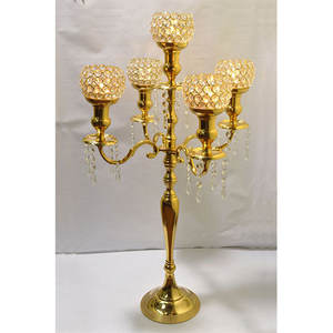 Candelabro de cristal para decoración de boda, centro de mesa para boda - Product Image 2