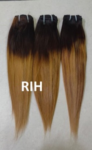 Mèches naturelles brésiliennes, cheveux vierges, lisses, ombrés 1B/30, 8 à 24 pouces, Extension capillaire - Product Image 3