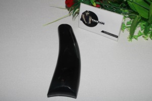 Poignée en corne de buffle de forme ronde pour poignée de couteau Fabricant et exportateur de plaque de corne de couleur noire de Tradnary Sambhal India - Product Image 2