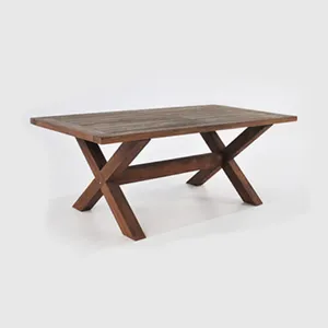 Mesa de jantar de alta qualidade, reciclar teak wood-gramu mesa de jantar com design moderno simples elegante da cirefita west java