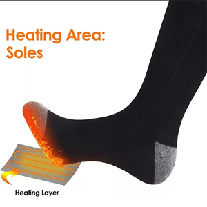 Chaud chauffé Thermique Botte Rechargeable Alimenté Par Batterie D'hiver Chauffe-pieds Hiver Chauffage Chaussettes - Product Image 6