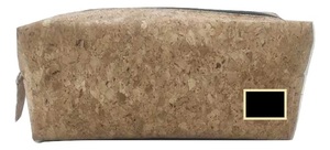 Trousse à cosmétiques en liège naturel Fermeture à glissière à motif de bonbons de style bohème écologique Solution de stockage élégante - Product Image 2