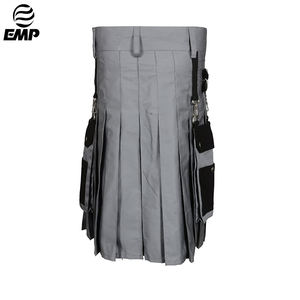 <b>Top</b> Sale Custom Logo Men's Scottish Utility Kilts Stainless Steel Cotton <b>Khaki</b> HARP Fashionable Styles Wholesale Service - Product Image 2