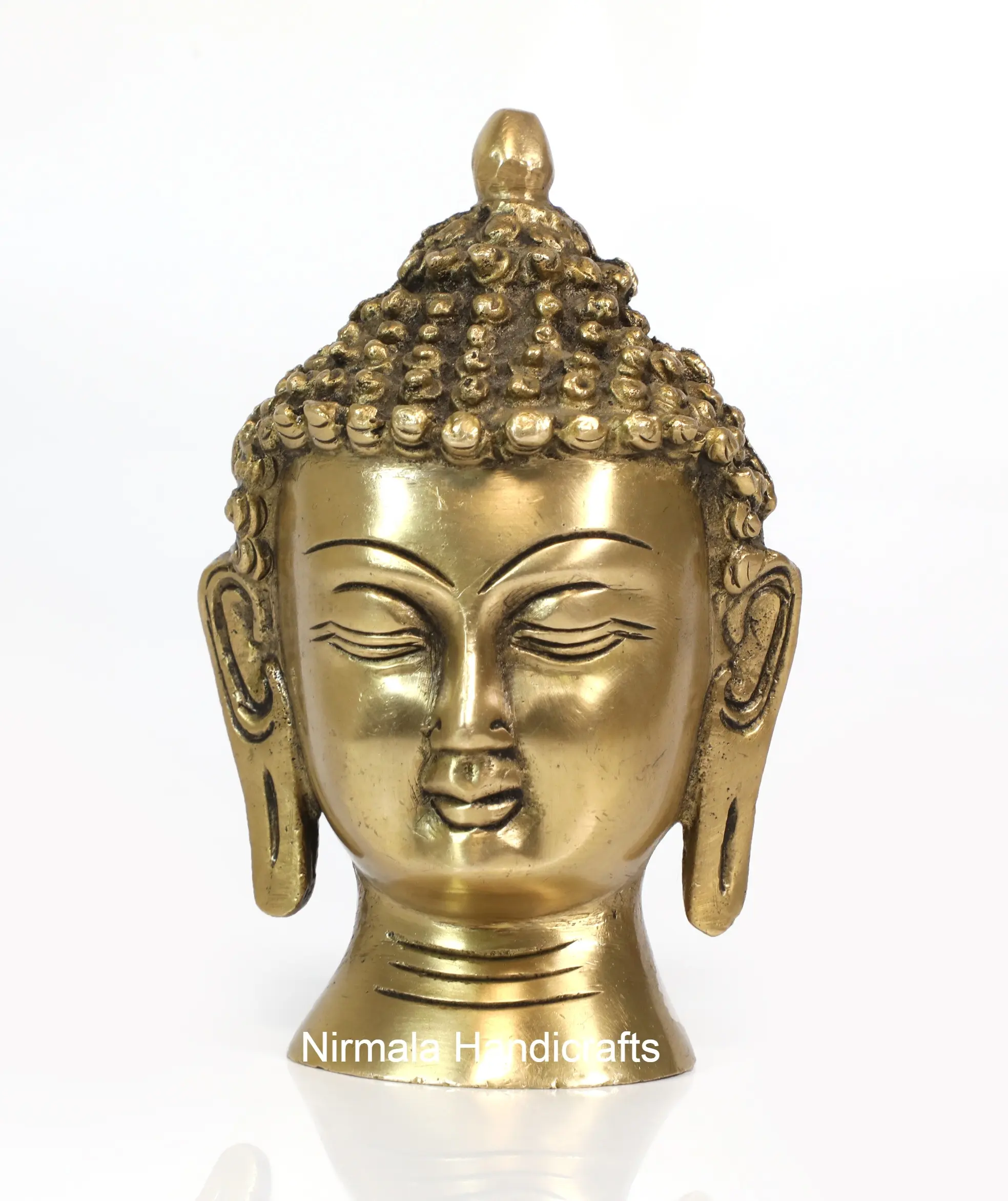 Латунная статуэтка Будды с позолоченной отделкой, голова Будды, религиозный фэншуй, подарок, статуэтка индуистского бога идола, внутренний и наружный Декор