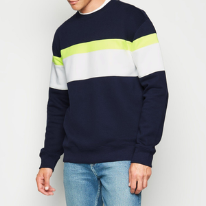Haute qualité Cusomt fait hommes pull couleur bloc sweats à capuche et sweats hommes à capuche sweat cordon coréen - Product Image 6