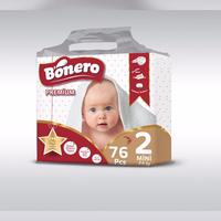 Prix bas, haute qualité, couches pour bébé jetables en coton écologique BONERO, imprimées, super absorbantes, certifiées ISO, taille mini, vertes