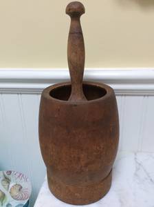 Eco-friendly Natural Wood Handmade Mortar & Pestle Smooth Round Top Style 14cm for Sale Low Price Hot Sale <b>Product</b> - Product Image 6