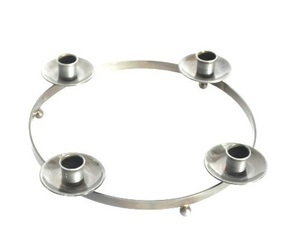 PIPE ROUND <b>TEALIGHT</b> METAL T-LIGHT <b>HOLDER</b> WEDDING DECORATION METAL BLACK CANDLE <b>HOLDER</b> HOME DECOR - Product Image 1