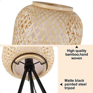 TienPhong-Lámpara vertical de ratán hecha a mano, para dormitorio, sala de estar, moderna, de pie, hecha en Vietnam - Product Image 5