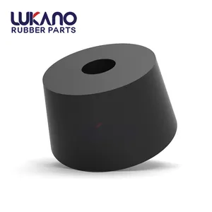 Drilled hole tapered rubber bungs and stoppers