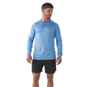 Nueva llegada de los hombres de manga larga camisas de algodón con pantalones cortos de verano para la venta - Product Image 3