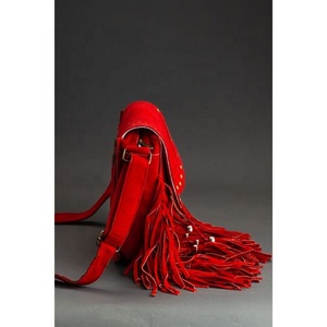 LW, elegante bolso cruzado de una sola correa para mujer, bandolera de cuero genuino con flecos para niñas, estilo bohemio para invierno y primavera - Product Image 3