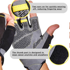 2023 nueva llegada guantes de Ciclismo de diseño personalizado Unisex Fitness GYM guantes de Entrenamiento para mujeres - Product Image 4