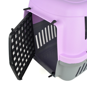 Transporteur pour chat écologique Flip, violet, plastique, 38x58x40cm, taille moyenne, accessoire pour lit pour animaux de compagnie - Product Image 2