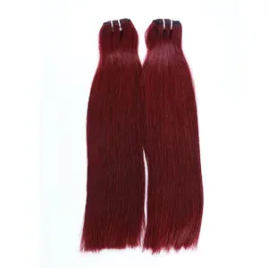 Best quality virgin human weft double drawn russian remy hair extensions from vietnamese company