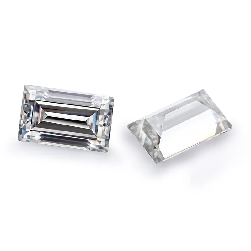 Baguette Cut Diamond G H I Colore VVS Chiarezza Lucido Allentato 0.90 A 0.99 Carati Forma di Fantasia Tapered Cut Diamante
