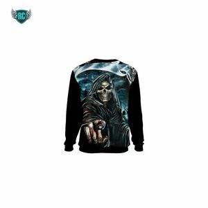 Sweat-shirt en polaire léger unisexe pour homme, personnalisé avec logo par sublimation, imprimé sur mesure OEM - Product Image 3