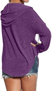 Sweat-shirts à capuche surdimensionnés en coton brodé et tricoté pour femmes et unisexe, personnalisables avec couleur et taille sur mesure, OEM - Product Image 3