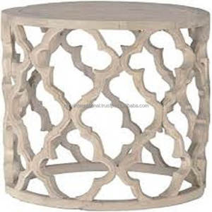 Tavolo marocchino con polvere d'oro rivestito in metallo e vetro Top di fantasia Designer per salotto tavolini decorazione - Product Image 3