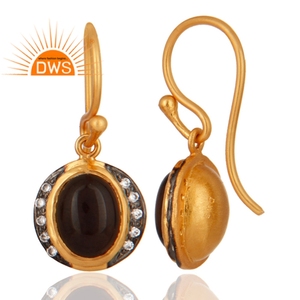 Boucles d'oreilles en pierre précieuse en Quartz fumé, bijoux de mariage, en argent 925, livraison gratuite - Product Image 2