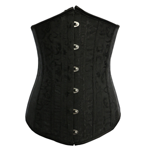 เอวการฝึกอบรมชุดรัดตัว XXS ถึง6XL สีน้ำตาลสีดำแชมเปญ Korsett ผู้หญิง26เหล็ก Boned หน้าอก Binder Bustier Top กับเชือก - Product Image 5