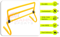 Vallas de Agilidad 3 en 1 Duraderas a Precios Competitivos, Ajustables en Múltiples Alturas, Color Personalizado para Entrenamiento de Velocidad/Fútbol