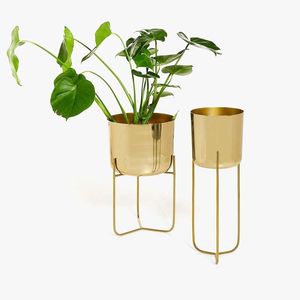 Pot de fleur en laiton Unique et décoration de maison, jardin et balcon pour produit poli à Offre Spéciale pour 2 tailles différentes - Product Image 4