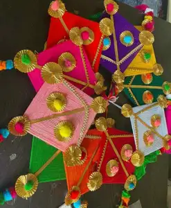 Indian Handmade Woolen Kite Hanging For All type Decoration Stage & Balcony Decoration Wedding Decoration