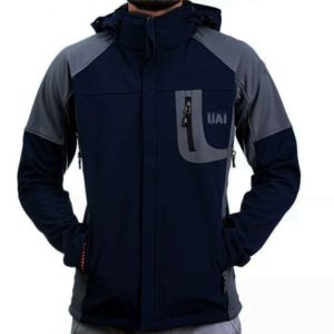 2025 New Design <b>Winter</b> Hooded Unisex Softshell Jacket Waterproof with Custom Logo and Front Zipper - Product Image 1