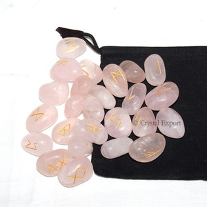 Comprar de cuarzo rosa Rune | Rose cuarzo Rune | Cuarzo Rosa runa conjunto en línea - Product Image 1