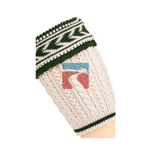 Chaussettes d'hiver traditionnelles bavaroises allemandes Lederhosen pour hommes, 100% laine, antibactériennes, respirantes, motif à carreaux, tricotées sans couture - Product Image 2