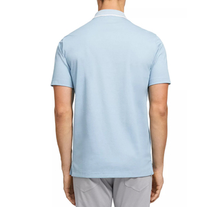 Camiseta Polo color cielo, hecha a medida por OEM, recién llegada, para hombres/niños, 100% algodón Pique, según los requisitos del cliente. - Product Image 2